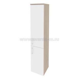 Шкаф высокий ONIX O.SU-1.3(R) Дуб Аттик/Белый