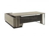 стол руководителя vestar z-420пр.0000 дуб галифакс белый/бетон чикаго