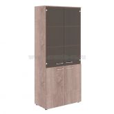Шкаф комбинированный с топом Wave WHC 85.2 850х430х1930, дуб сонома, светлый, дуб сонома/легно темный, 2-х цветная мебель цена от 21 667 руб.