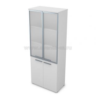 Шкаф высокий со стеклом