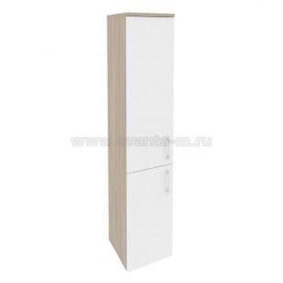 Шкаф высокий ONIX O.SU-1.3(L) Дуб Аттик/Белый